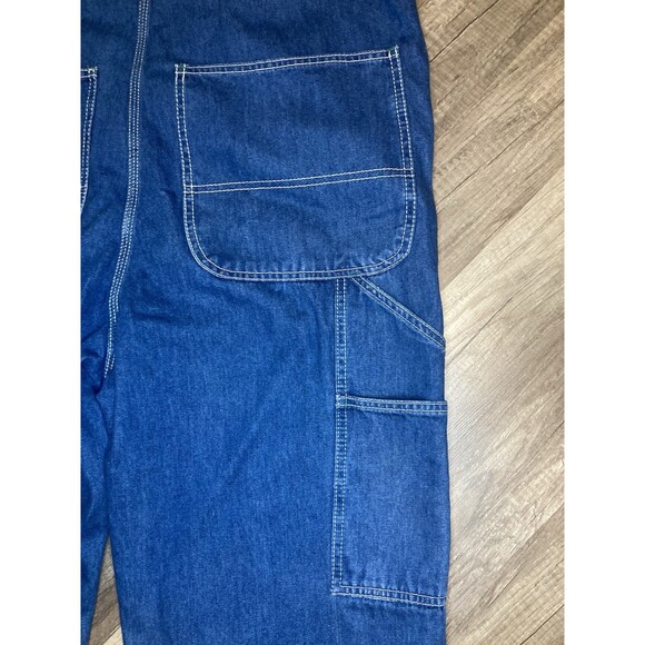 Liberty Overalls Mens 38x30 (29) Denim Bibs Coveralls Carpenter Utility Workwear - Picture 10 of 10